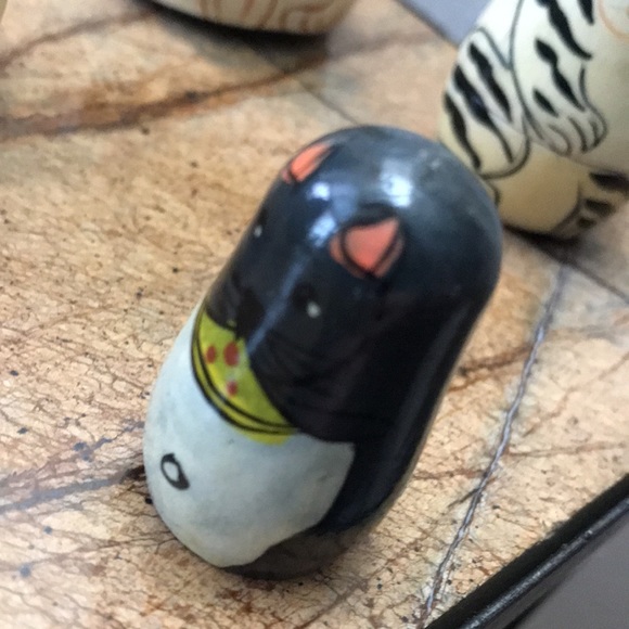 Vintage Wood Nesting Cat/Kitten Decor - Picture 4 of 12